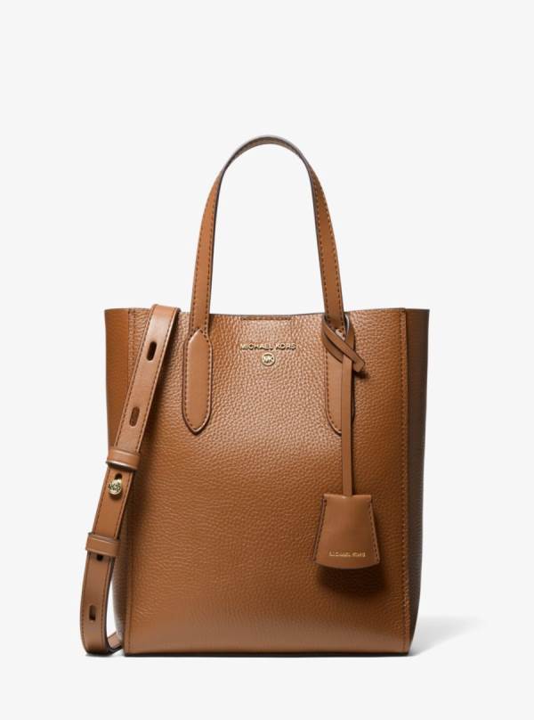 Damske Prenosná Taška Michael Kors Sinclair Small Pebbled Leather Hnede - Kabelky Michael Kors Obchod | UGIAC-1470